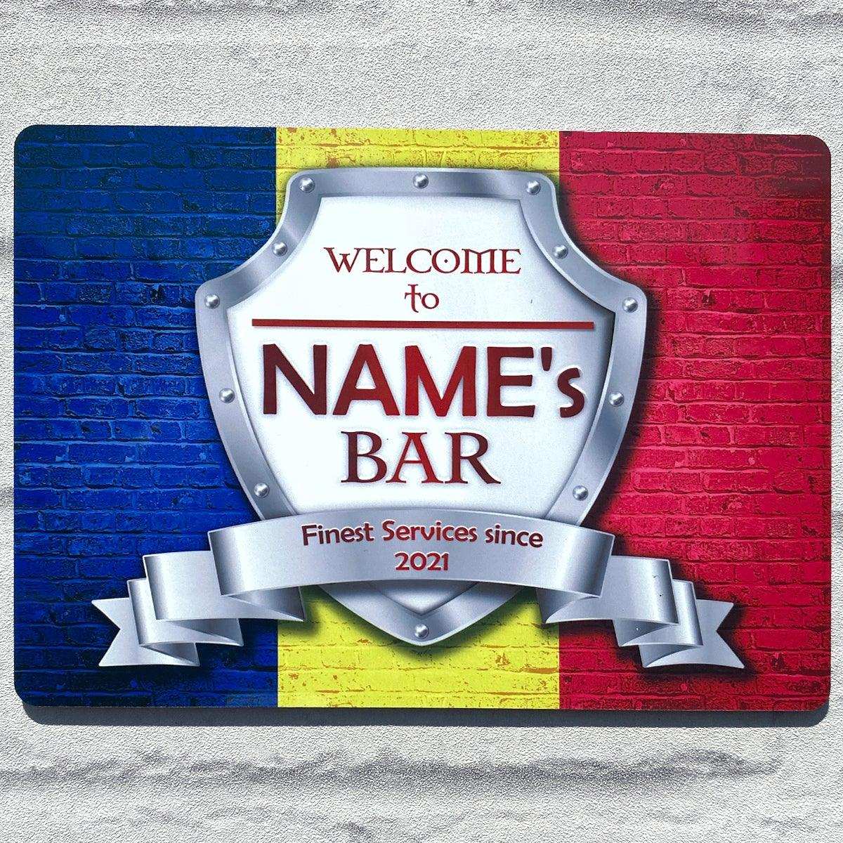 Romanian Flag Metal Sign - shopquality4u