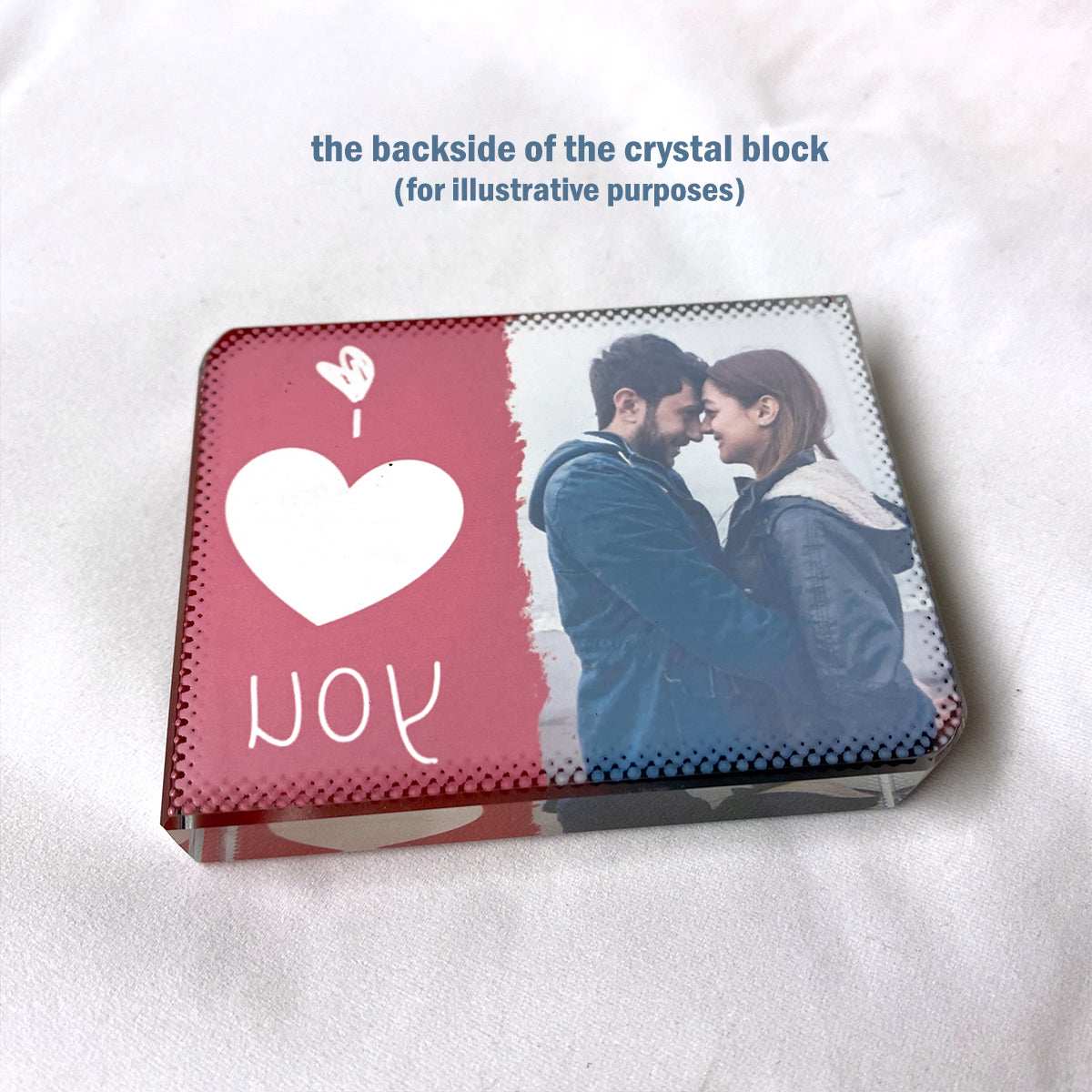 I Love You Big Heart Crystal Block - shopquality4u