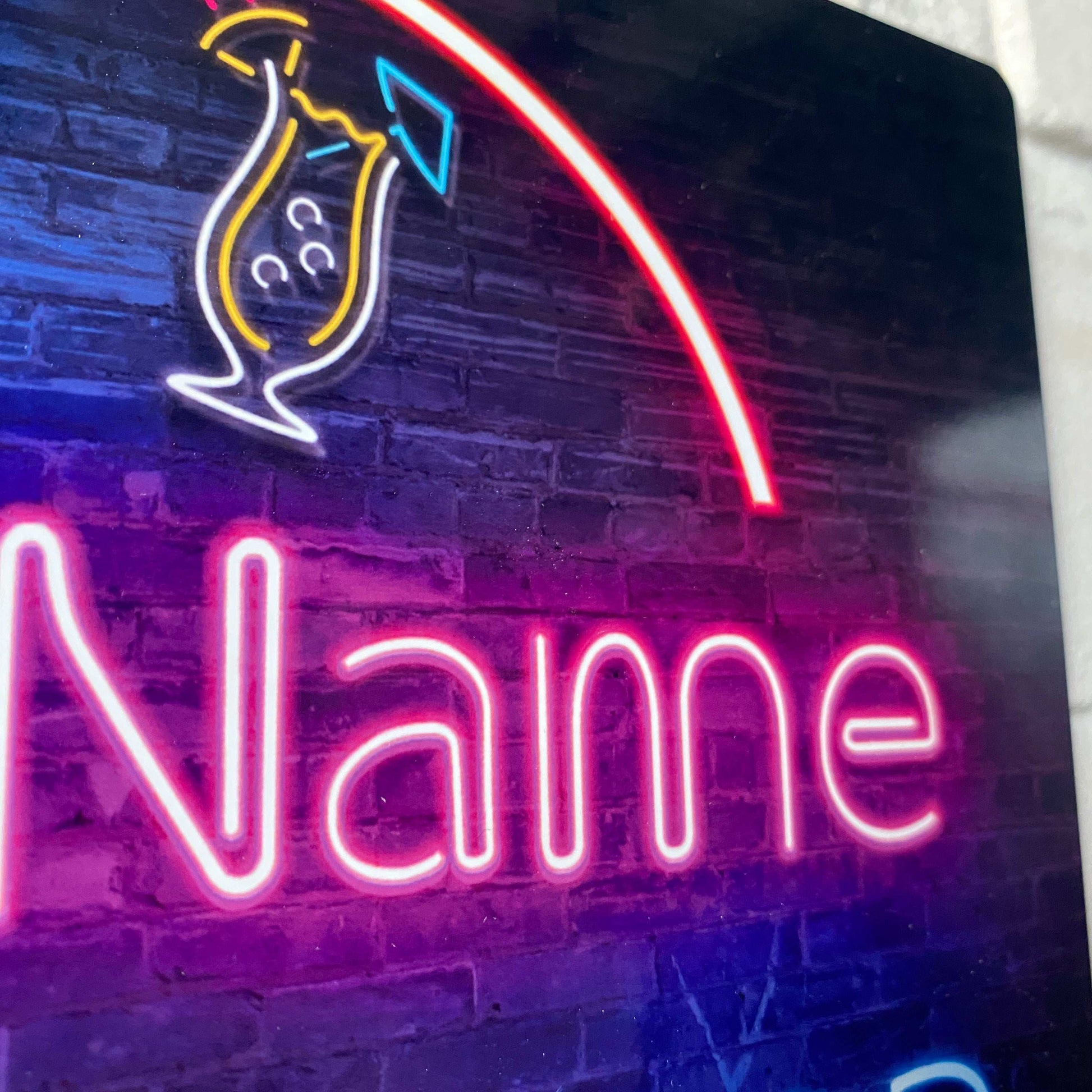 Neon Effect Metal Bar Sign - shopquality4u