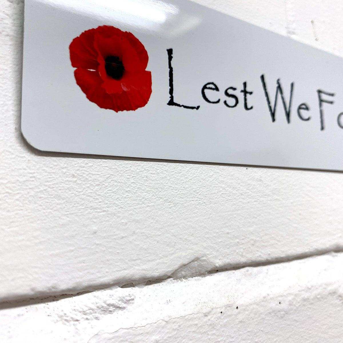Lest We Forget Plaque - shopquality4u