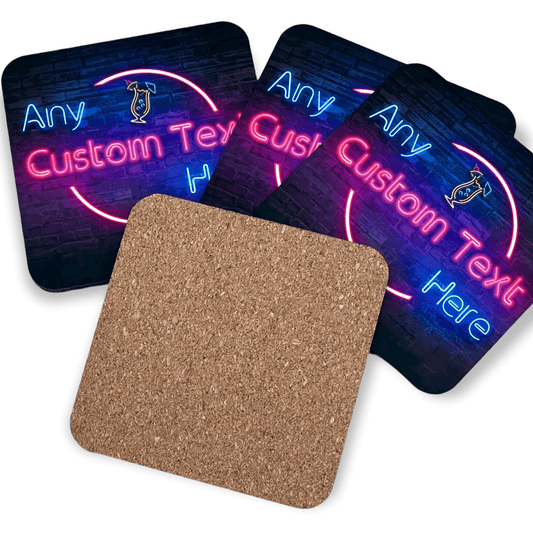 Square Wood Cork Coaster (set of 4) - shopquality4u