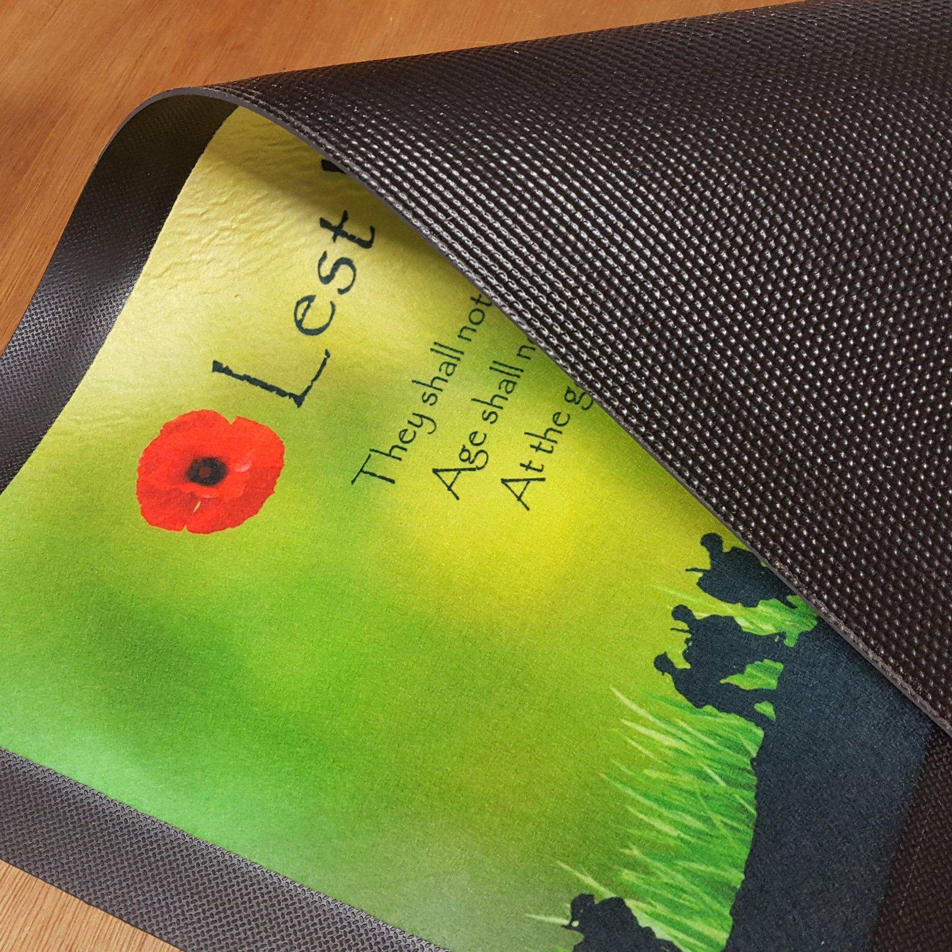 Lest We Forget Green Background Bar Runner - shopquality4u