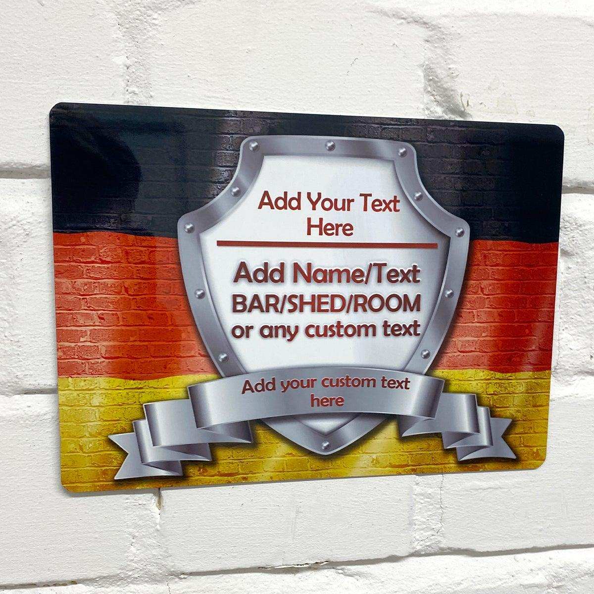 German Flag Metal Sign - shopquality4u