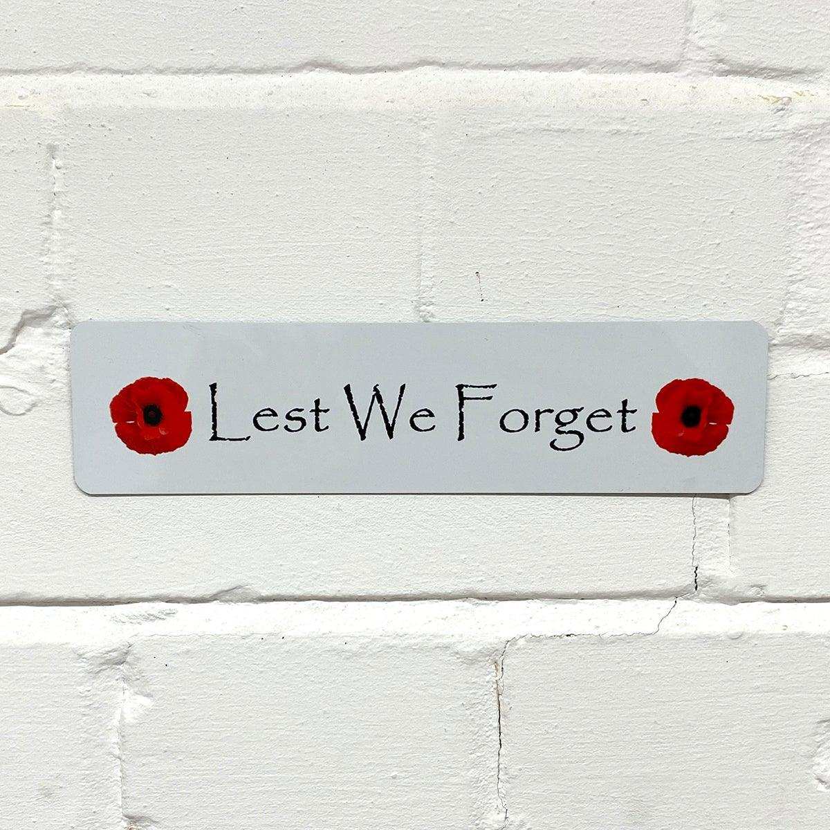 Lest We Forget Plaque - shopquality4u