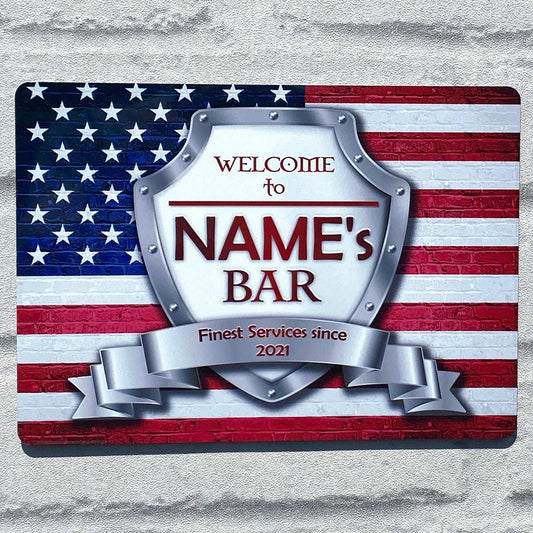 American Flag Metal Sign - shopquality4u