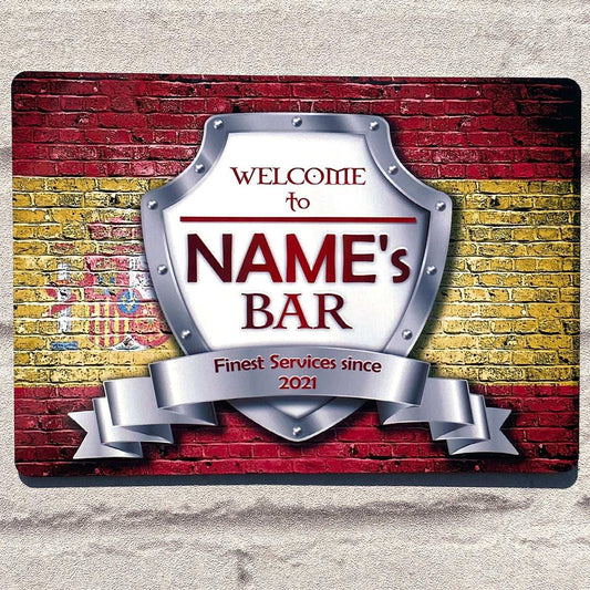 Spanish Flag Metal Sign - shopquality4u