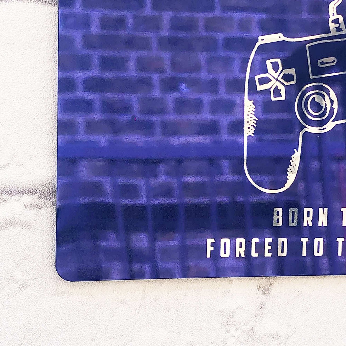 Personalised Metal Mirror Gamer Sign - Born To Game - shopquality4u
