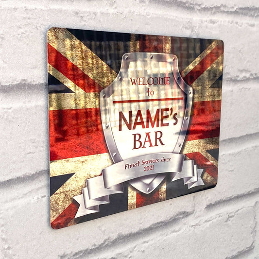 British Flag Mirror Finish Sign - shopquality4u