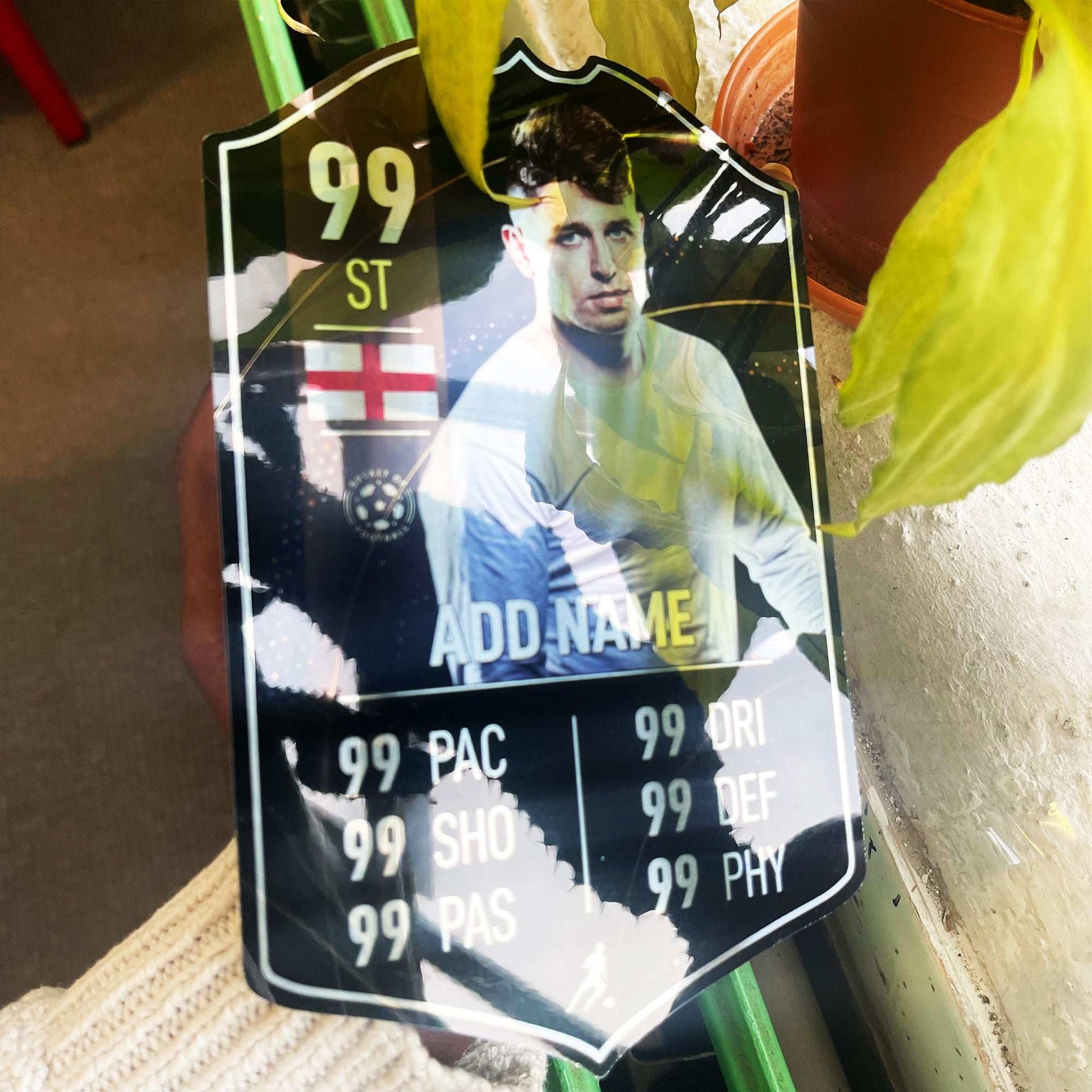 Luxury Black Mirror Football Card Player Stats Shield - shopquality4u
